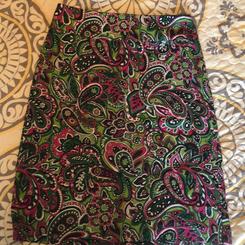 Talbots Paisley Skirt
